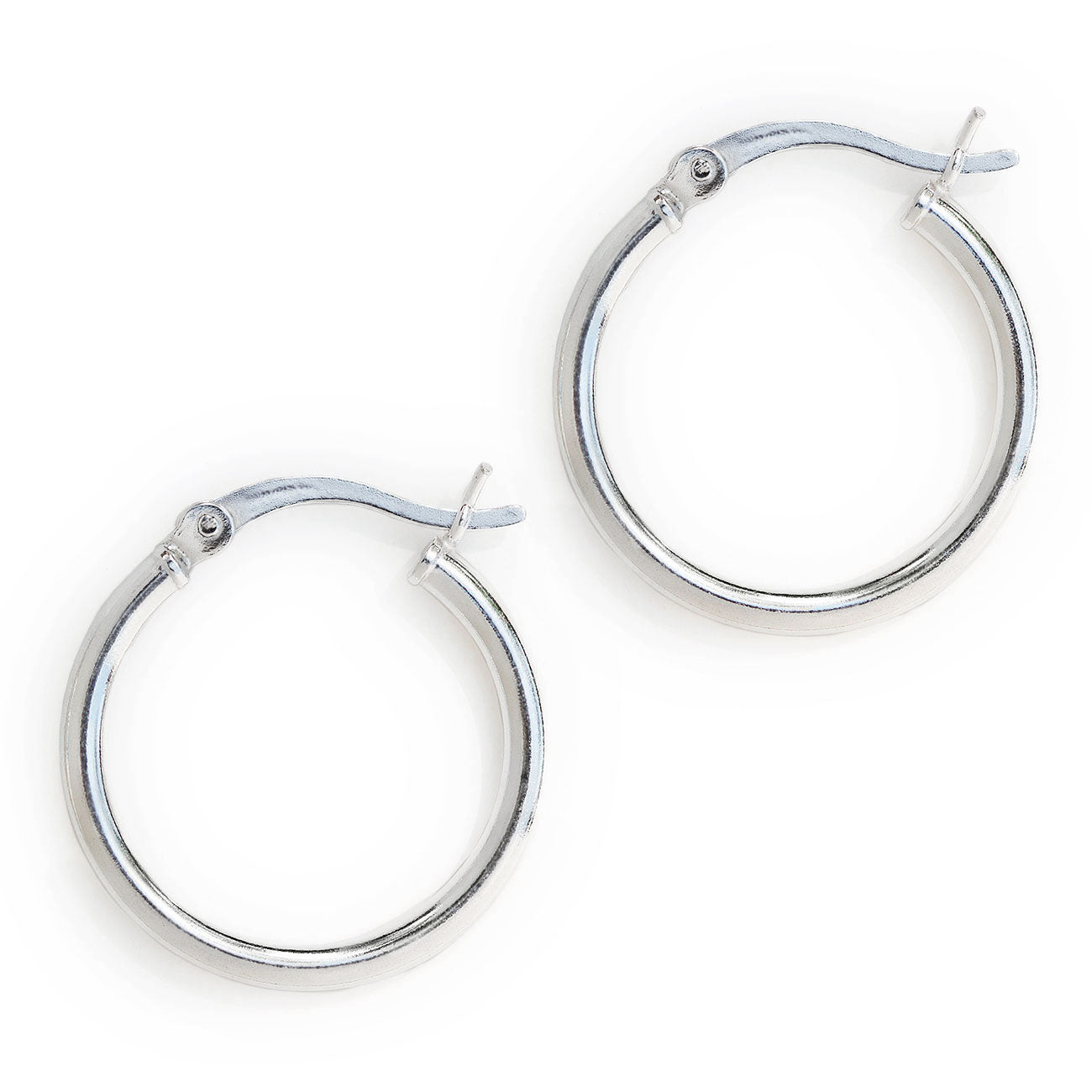 Indian Traditional cultural trendy style 925 sterling silver plain shiny hoops  earring, amazing unisex light weight hoops earrings s1149 | TRIBAL ORNAMENTS